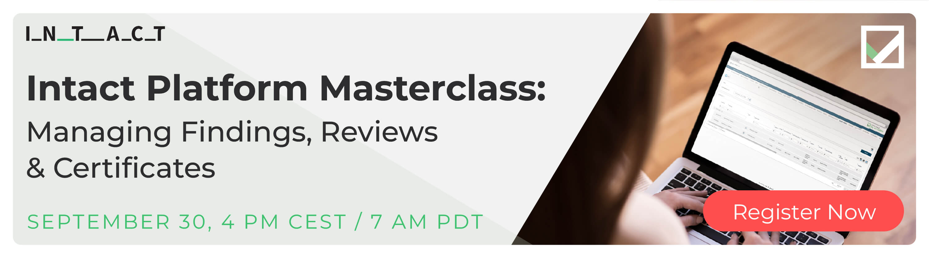 Intact Platform Masterclass Live confirmation | Intact