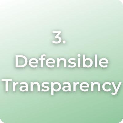 Defensible Transparency