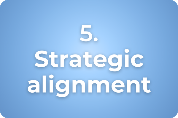 5. Strategic alignement