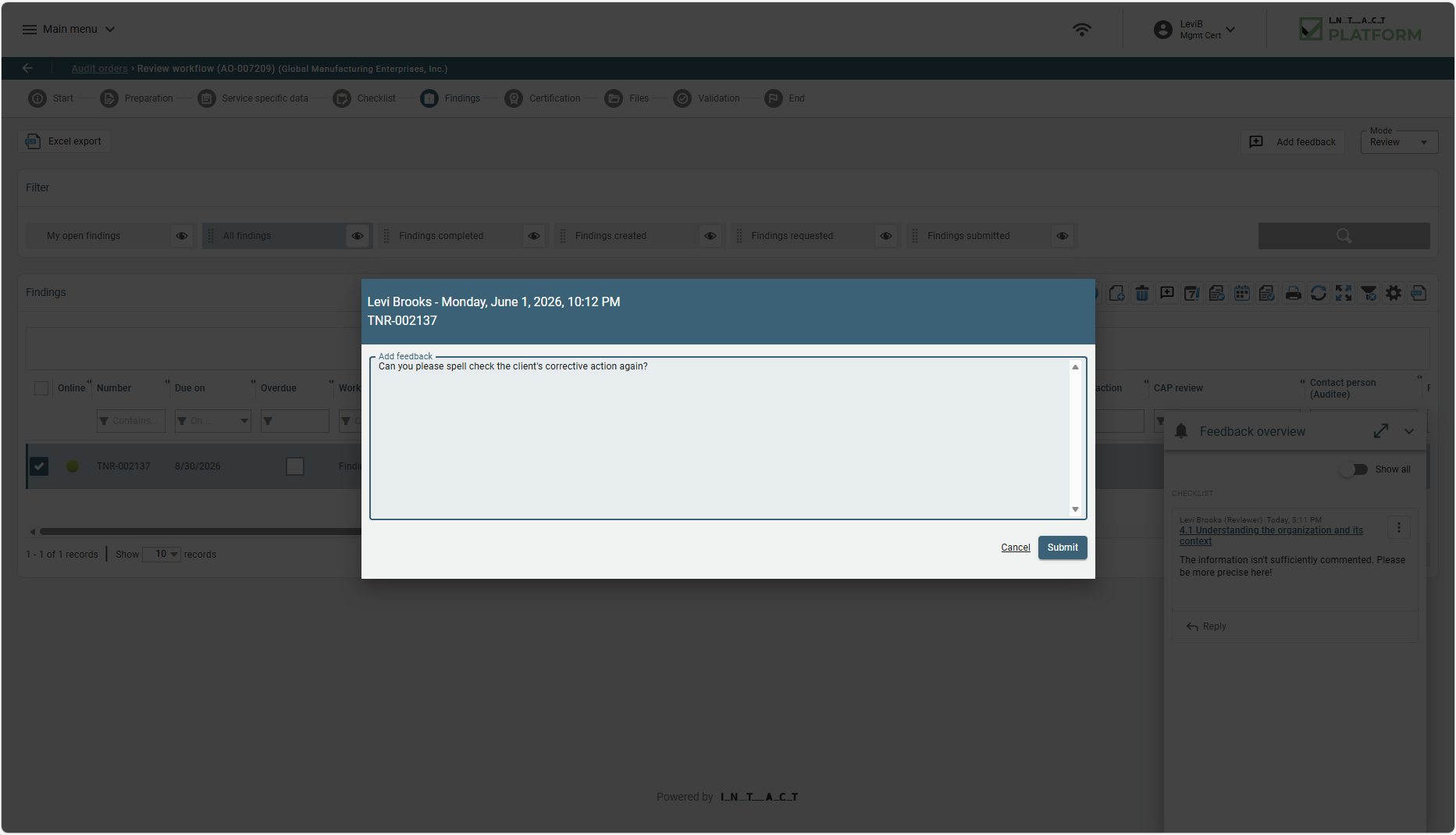 Review & Decision screenshot